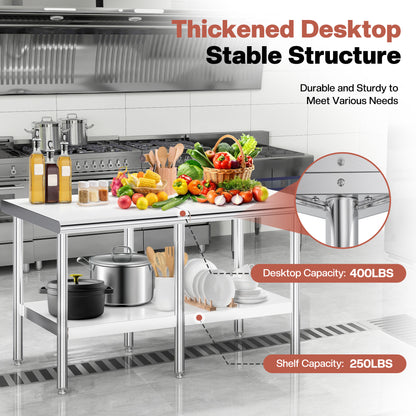 Stainless Steel Prep Table Amerlife