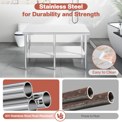 Stainless Steel Prep Table Amerlife