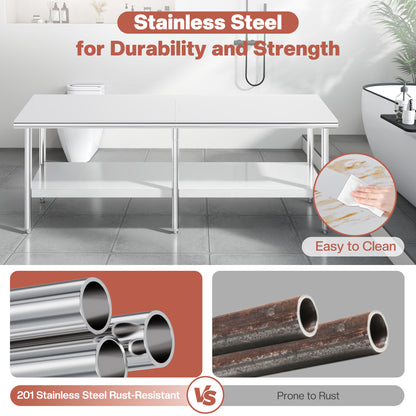 Stainless Steel Prep Table Amerlife