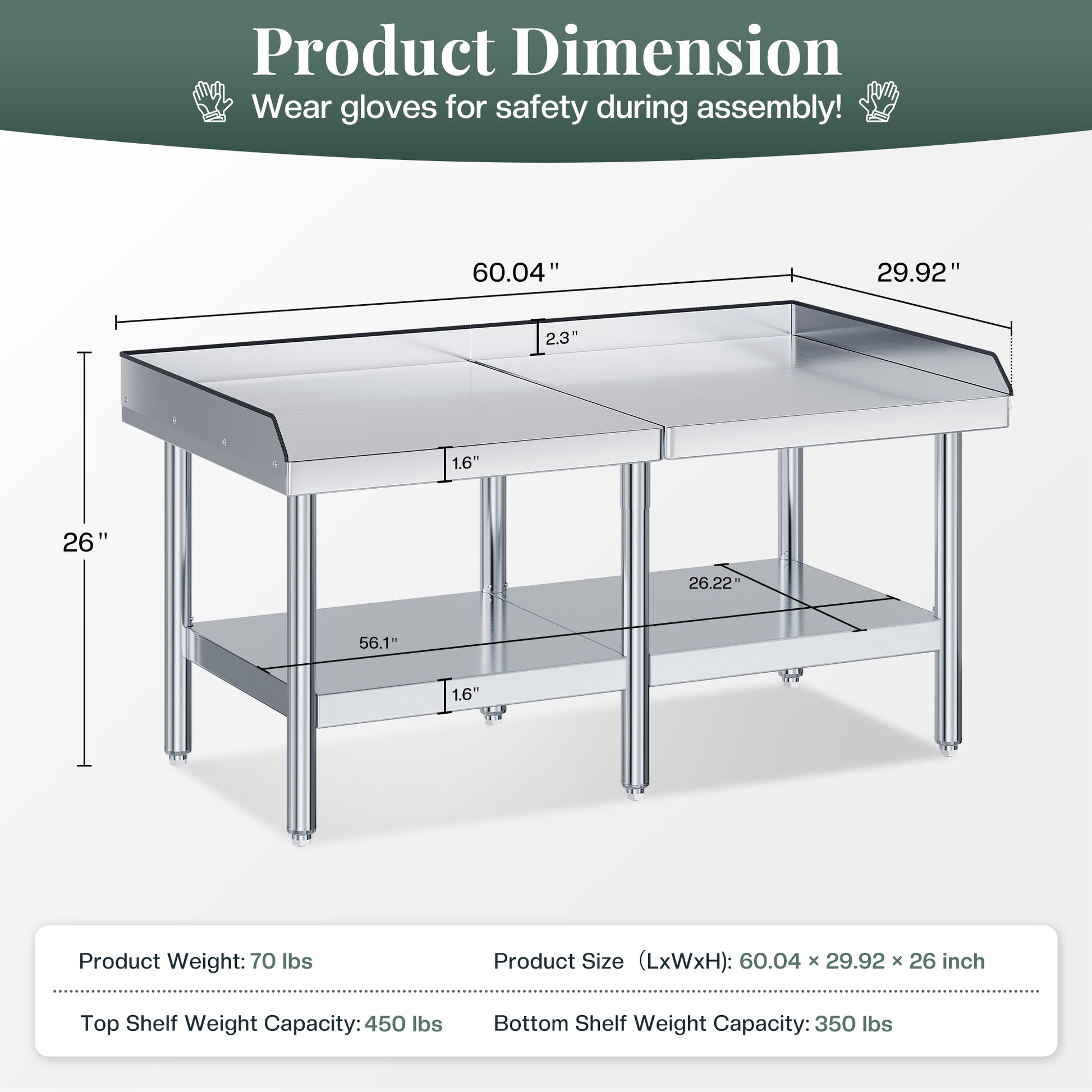 Stainless Steel Equipment Stand Amerlife