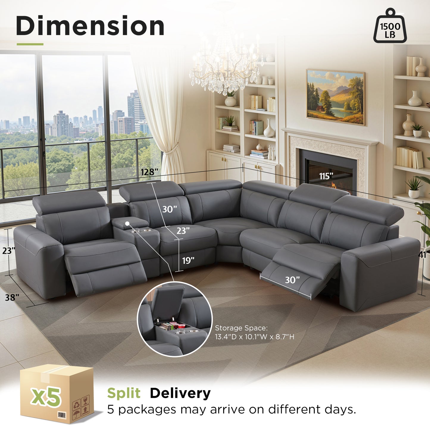 Aurelia Cat Proof Electric Reclining Sofa Amerlife