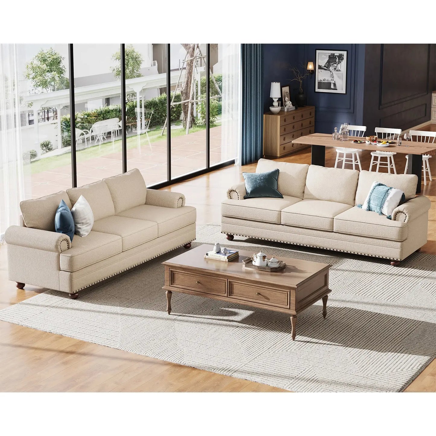 Two Sofas / Beige