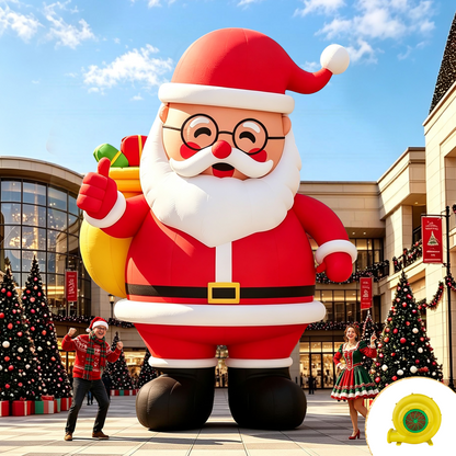 Vibe Giant Inflatable Santa Claus for Outdoor Christmas Decorations-Giant Inflatable Santa Claus-20FT