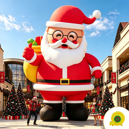 Vibe Giant Inflatable Santa Claus for Outdoor Christmas Decorations-Giant Inflatable Santa Claus-26FT