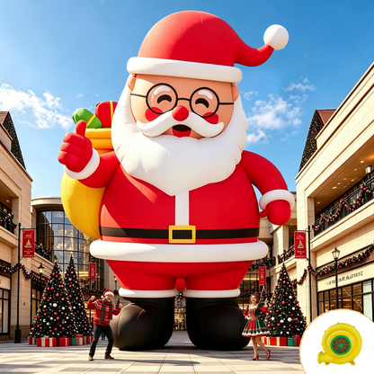 Vibe Giant Inflatable Santa Claus for Outdoor Christmas Decorations-Giant Inflatable Santa Claus-33FT