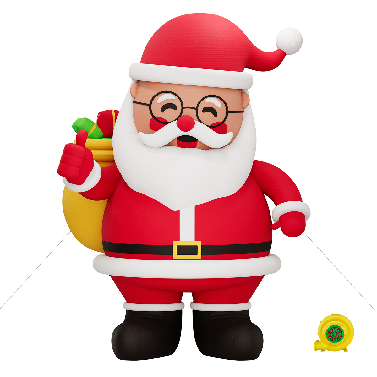 Vibe Giant Inflatable Santa Claus for Outdoor Christmas Decorations-Giant Inflatable Santa Claus-20FT