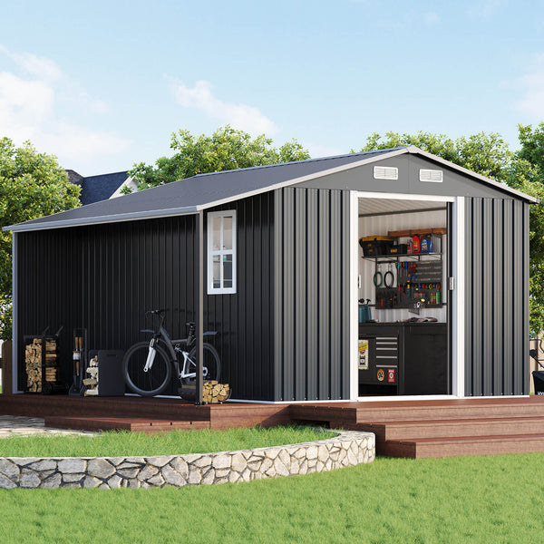 Amerlife Ironbay 10.6x10.3 FT Outdoor Storage Shed
