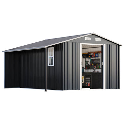 FirewoodPro 10.6x10.3 FT Outdoor Storage Shed 
