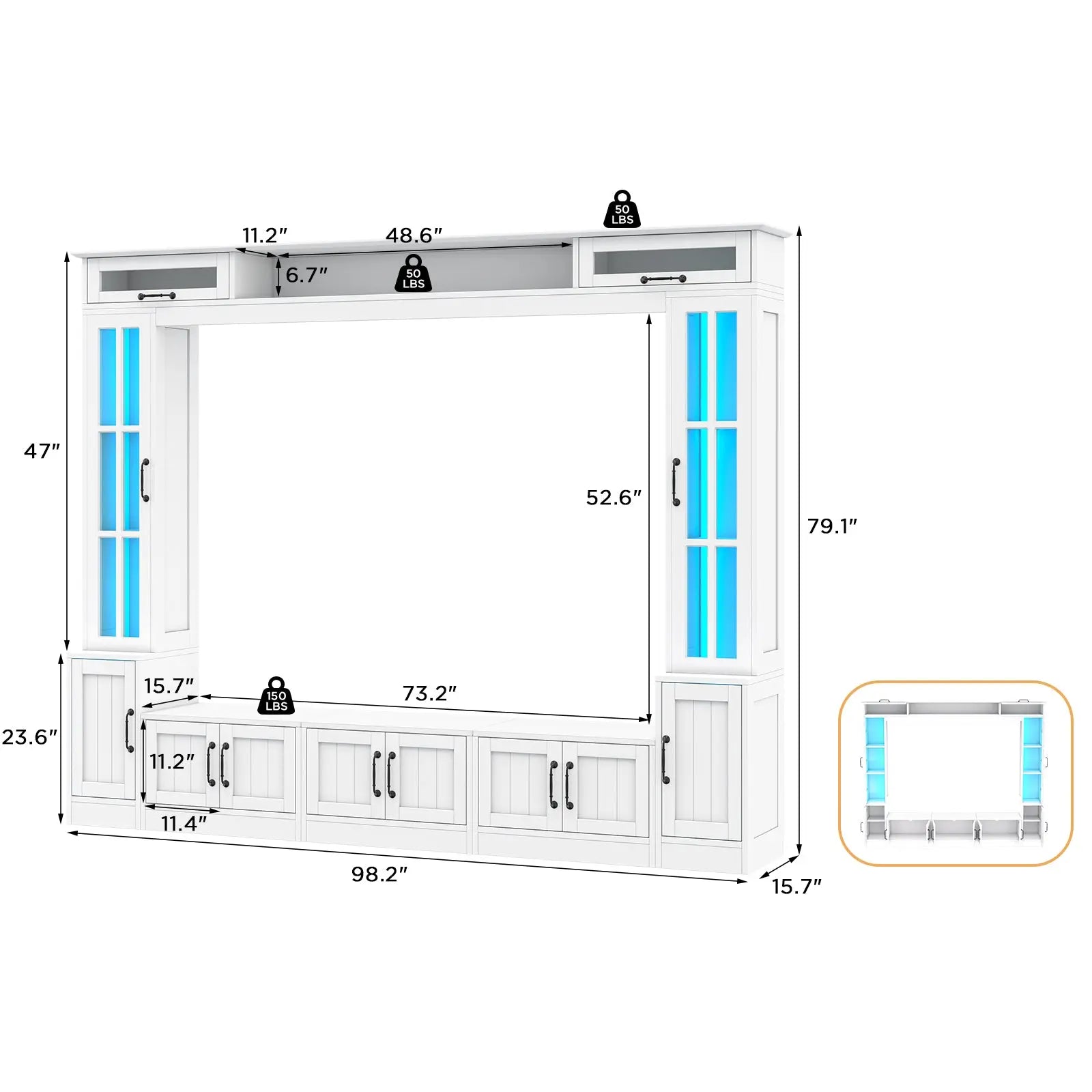 Sheridan Wall Unit TV Stand - Amerlife