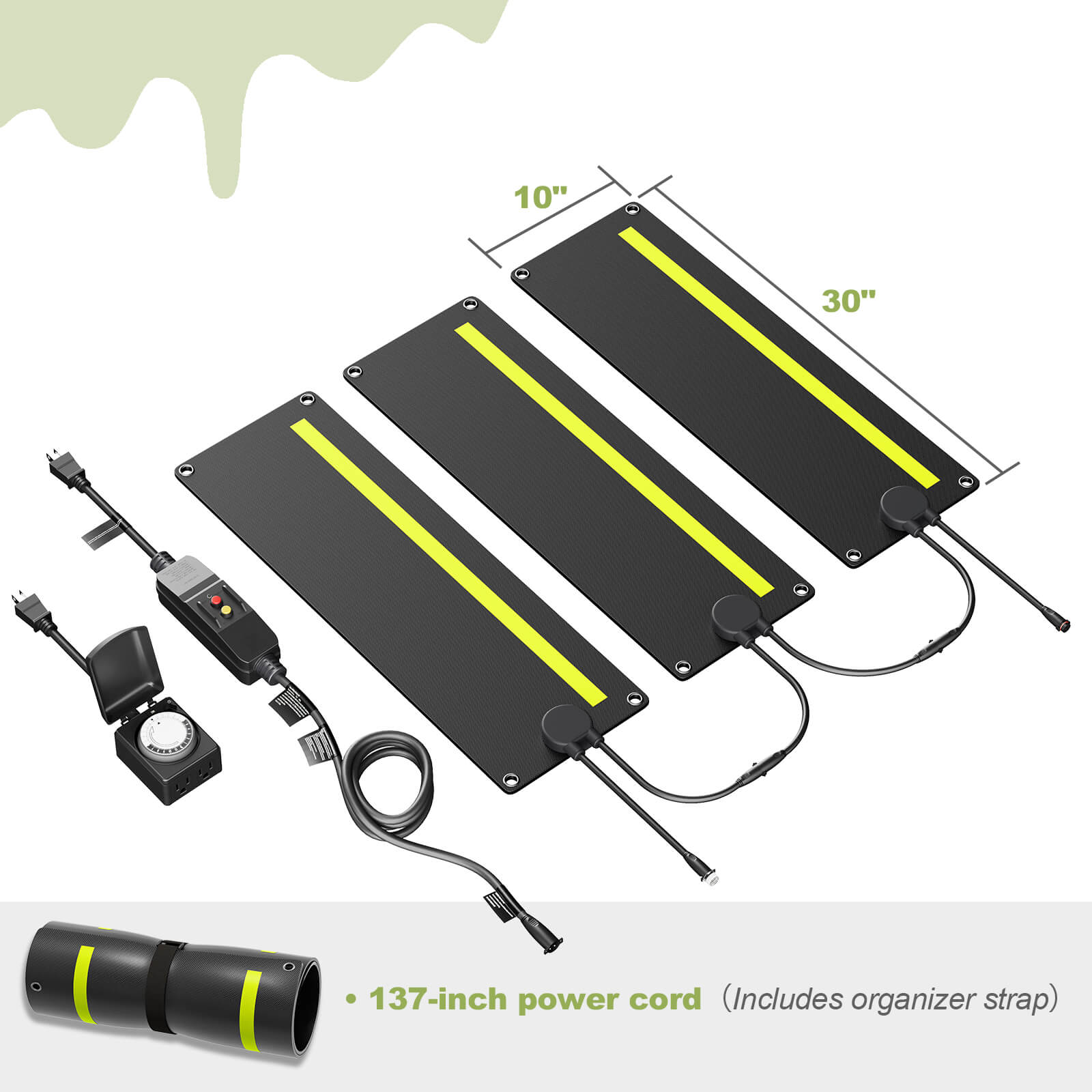 ThermaGuard Graphene Snow Melting Mat - Amerlife- 10x30inch-3