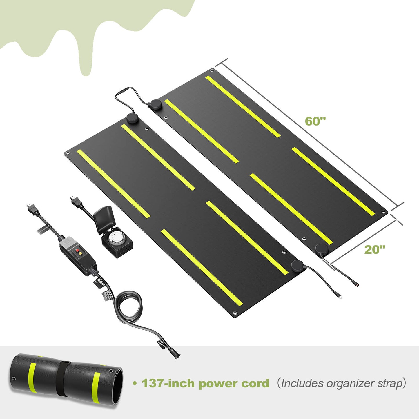 ThermaGuard Graphene Snow Melting Mat - Amerlife- 20x60inch-2