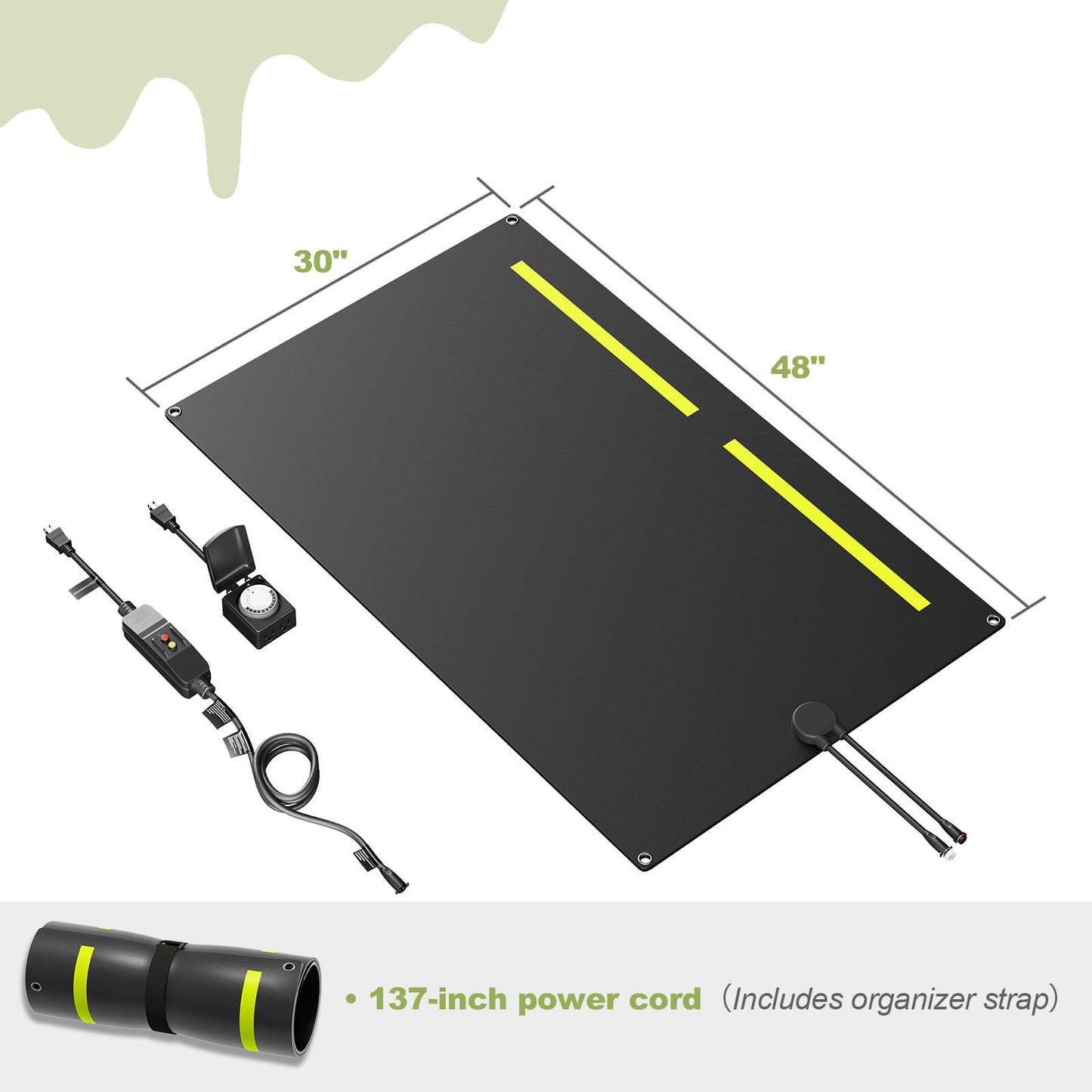 ThermaGuard Graphene Snow Melting Mat - Amerlife- 30x48inch-1