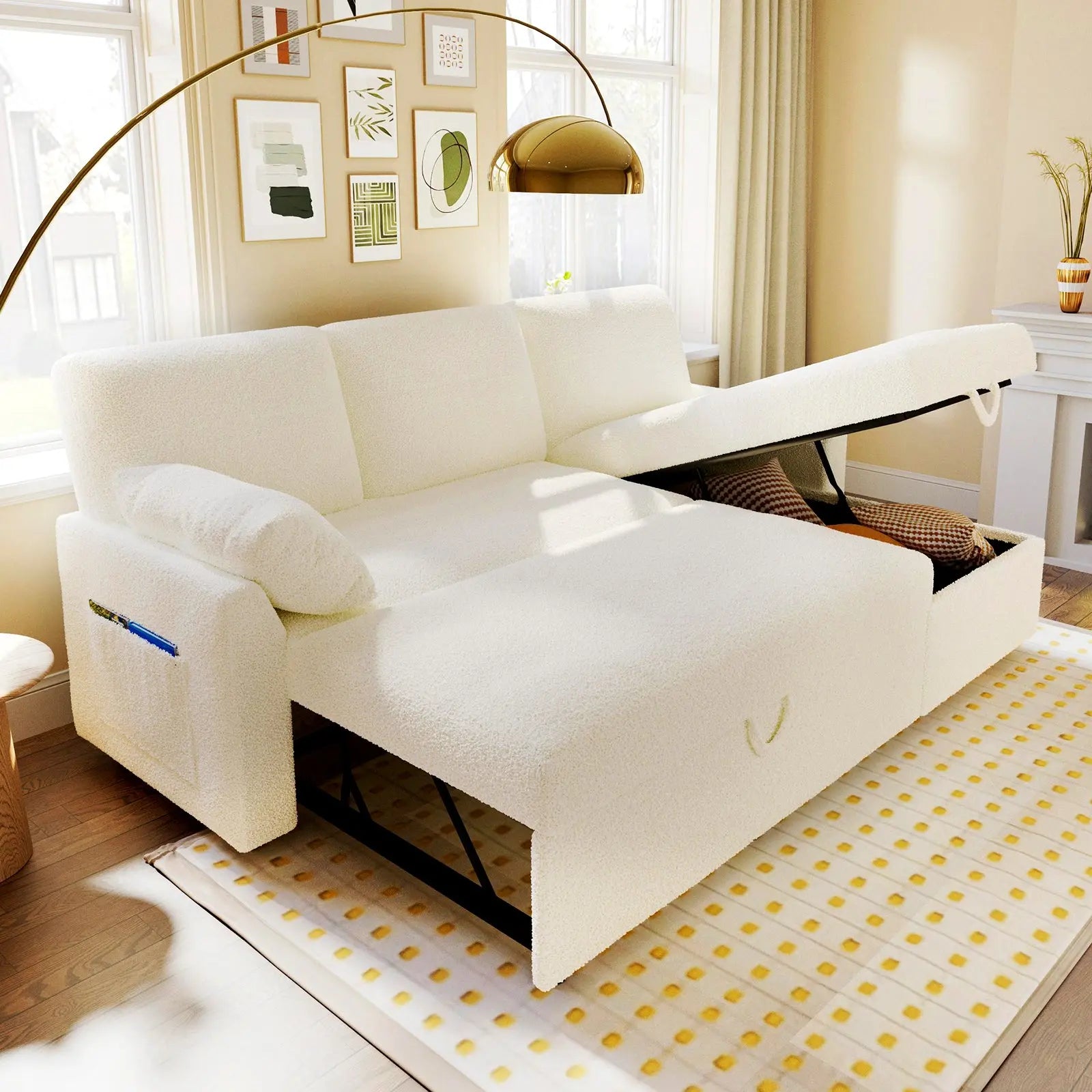Sofa corner bed with storage online