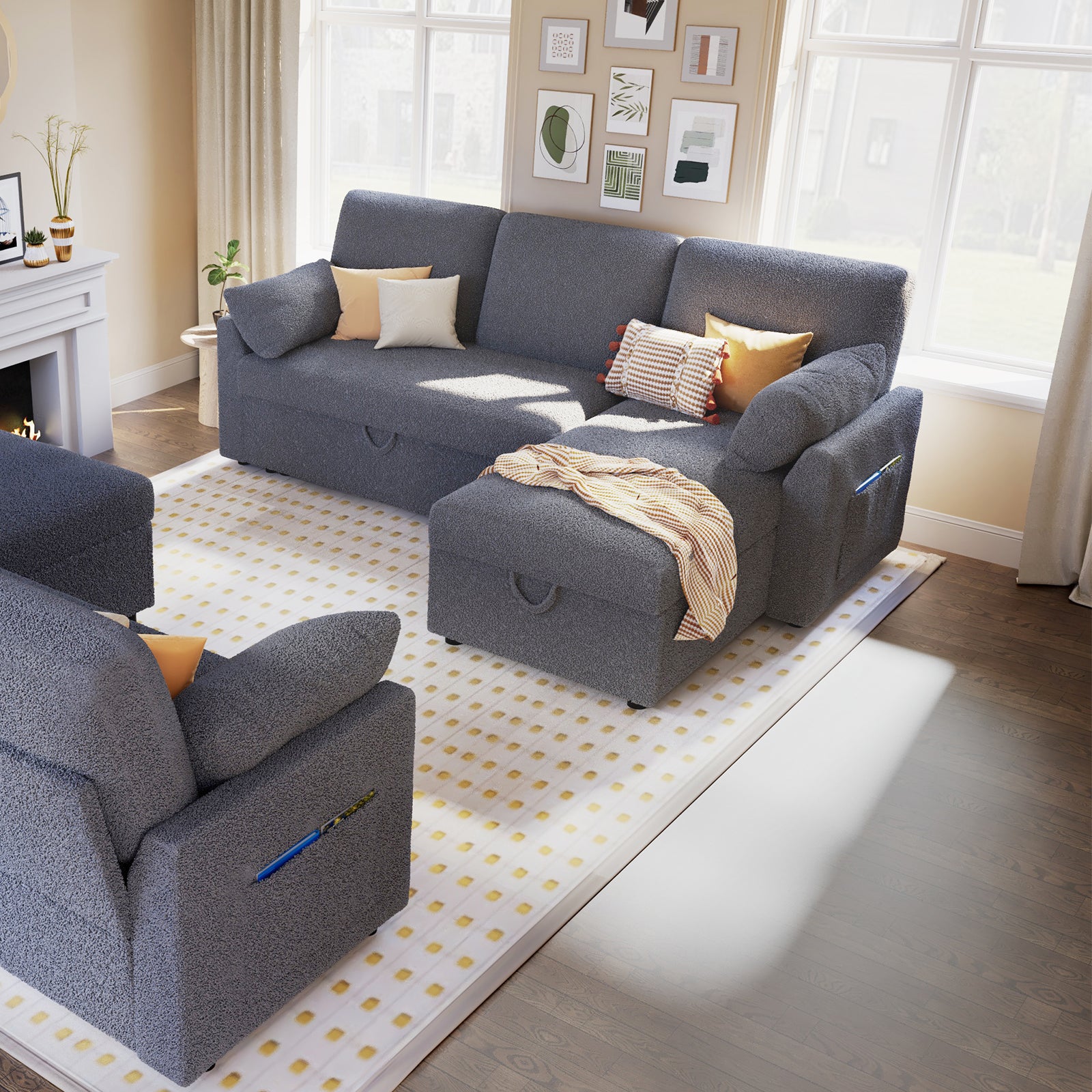 Easton - Sofá reclinable eléctrico con reposacabezas y lumbares eléctr –  Quality Home Furniture