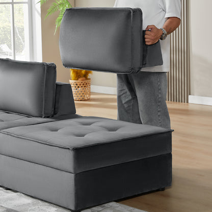 5 Seater-U shape / Grey