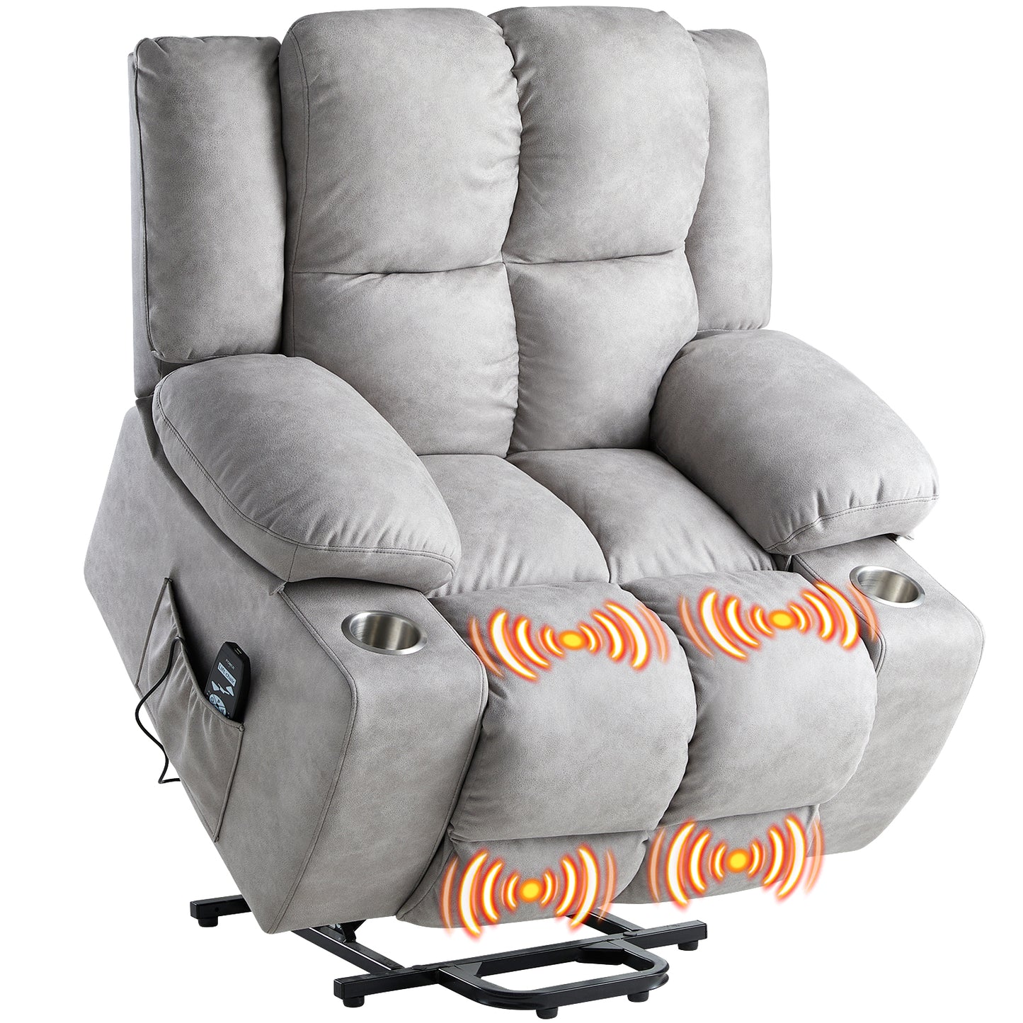 Power Lift Recliner Chair / Light Grey