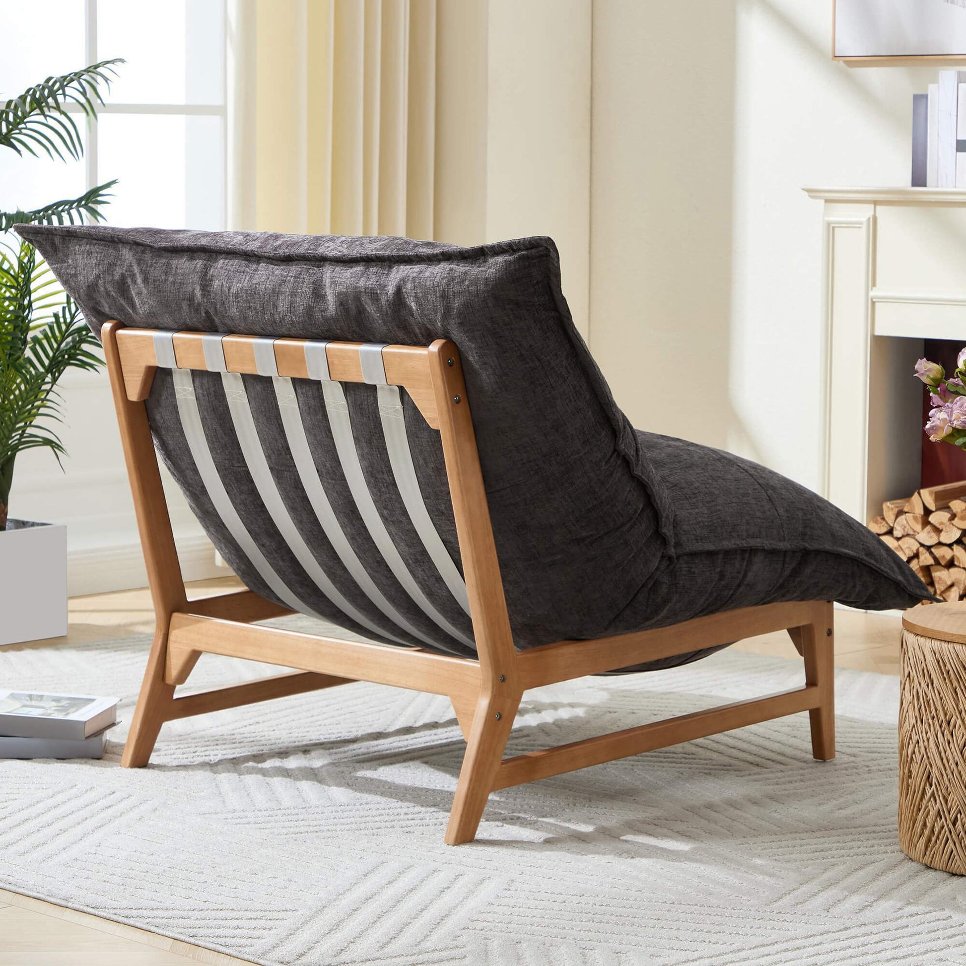 Snug 46" Oversized Sofa Chair - Chenille Gray