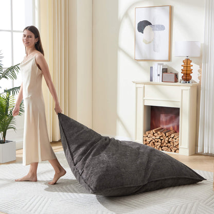 Snug 46" Oversized Sofa Chair - Chenille Gray