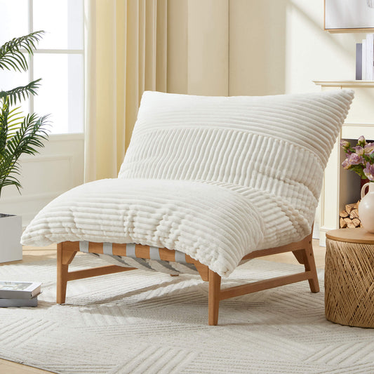 Snug 46" Oversized Sofa Chair - Corduroy White