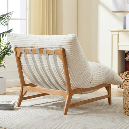 Snug 46" Oversized Sofa Chair - Corduroy White