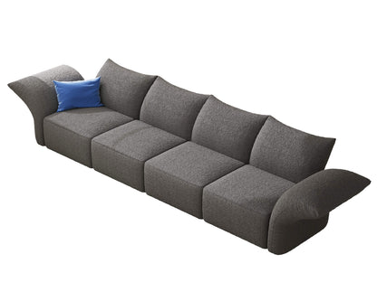 Brakt 122-Inch Modular Sectional Sofa - Grey
