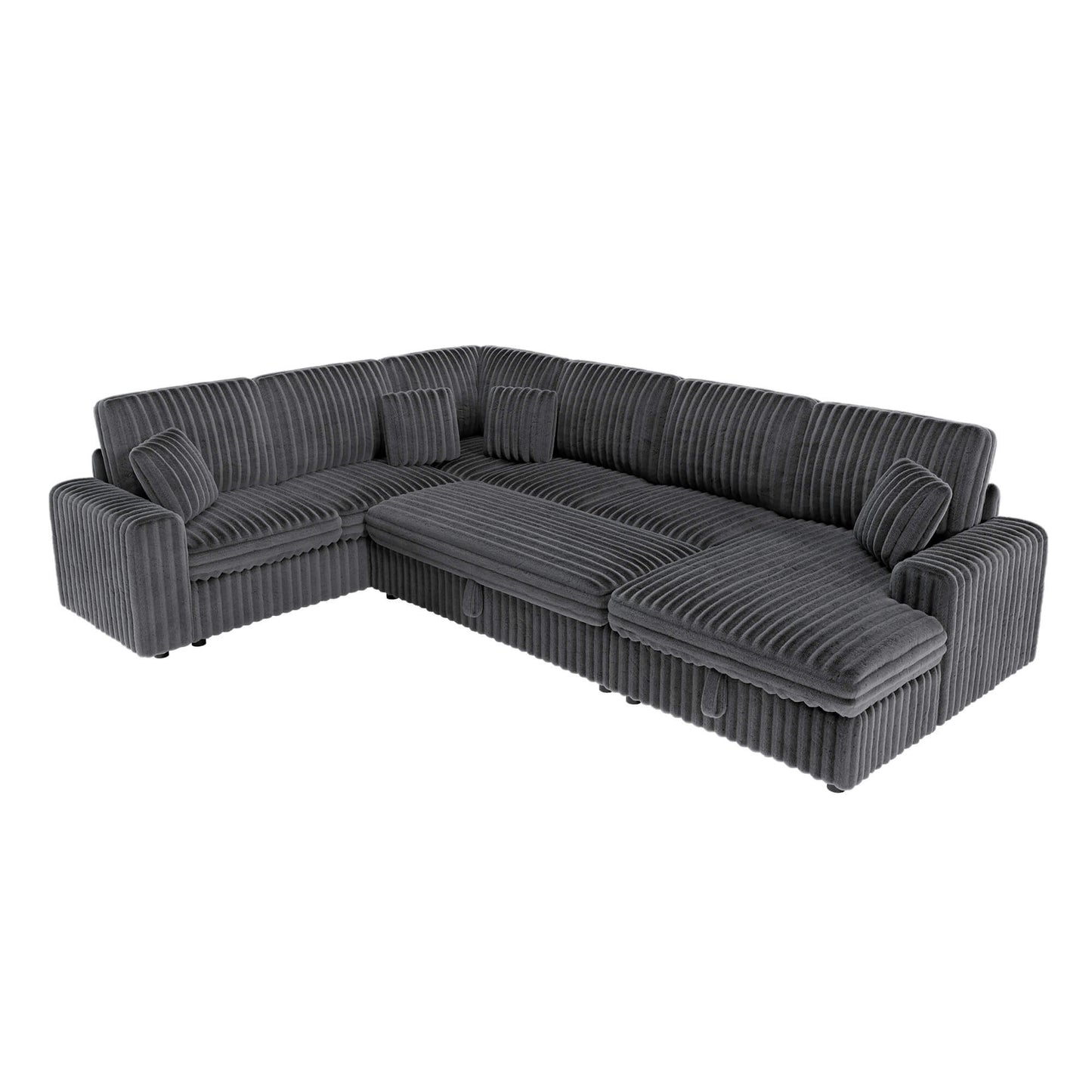 Storavia Cloud Modular Sleeper Sectional Sofa - Grey