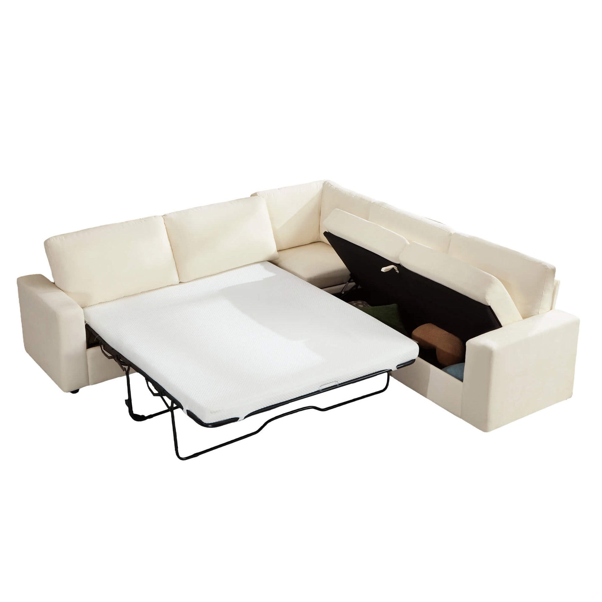 Luxe Convertible Sleeper Sectional