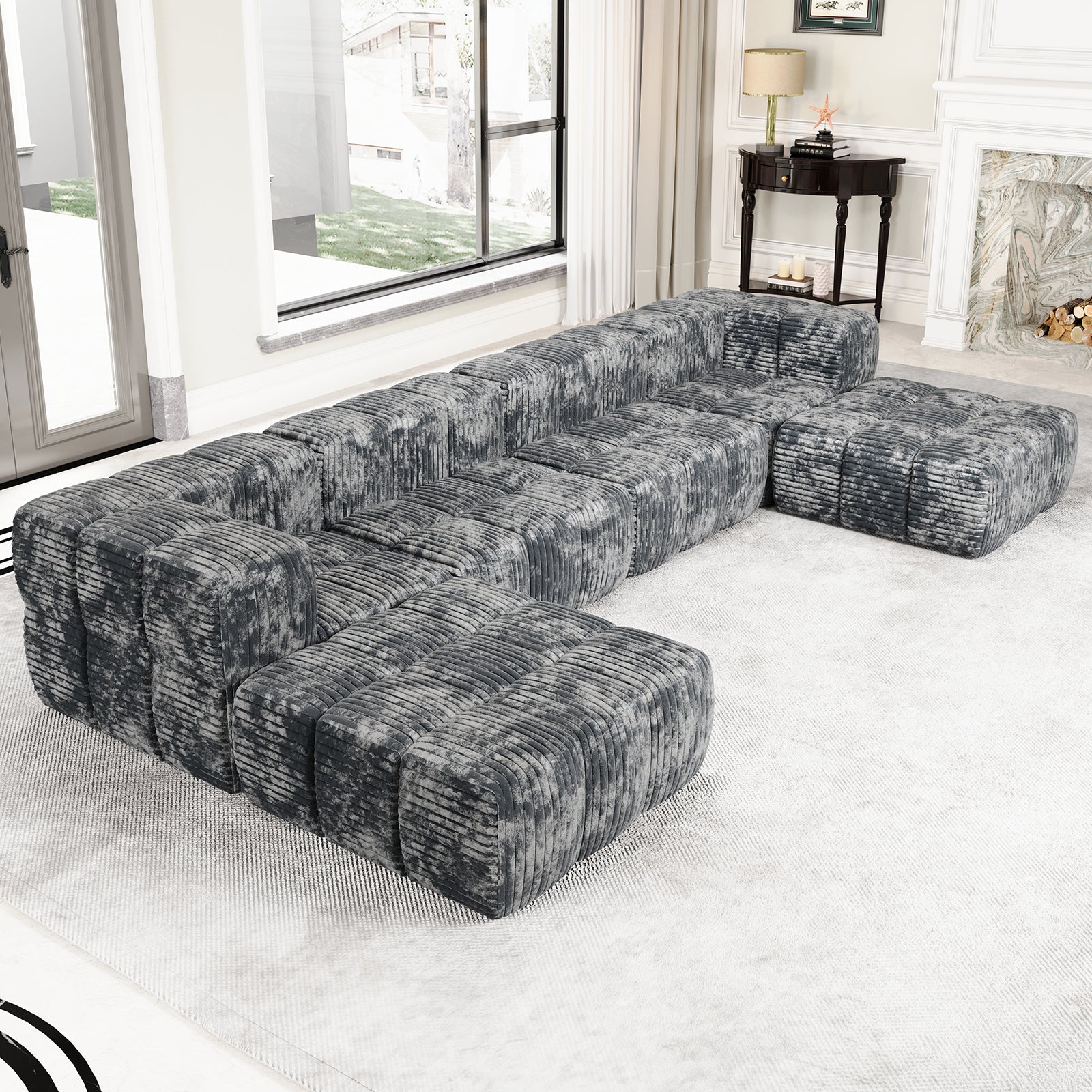 Bluff Modular Sectional Sofa - Grey