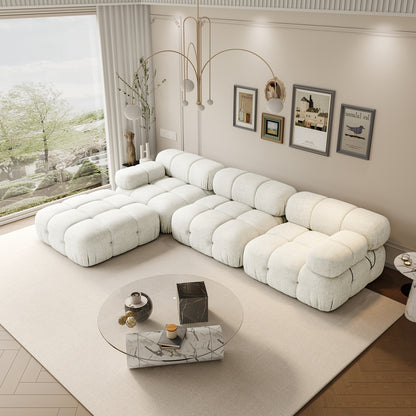 Oakley Modular Sectional Sofa - 4 Seater L-shape / Beige