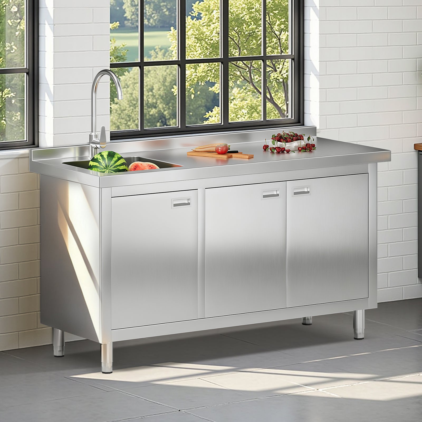 Stainless Steel Sink Cabinet Amerlife