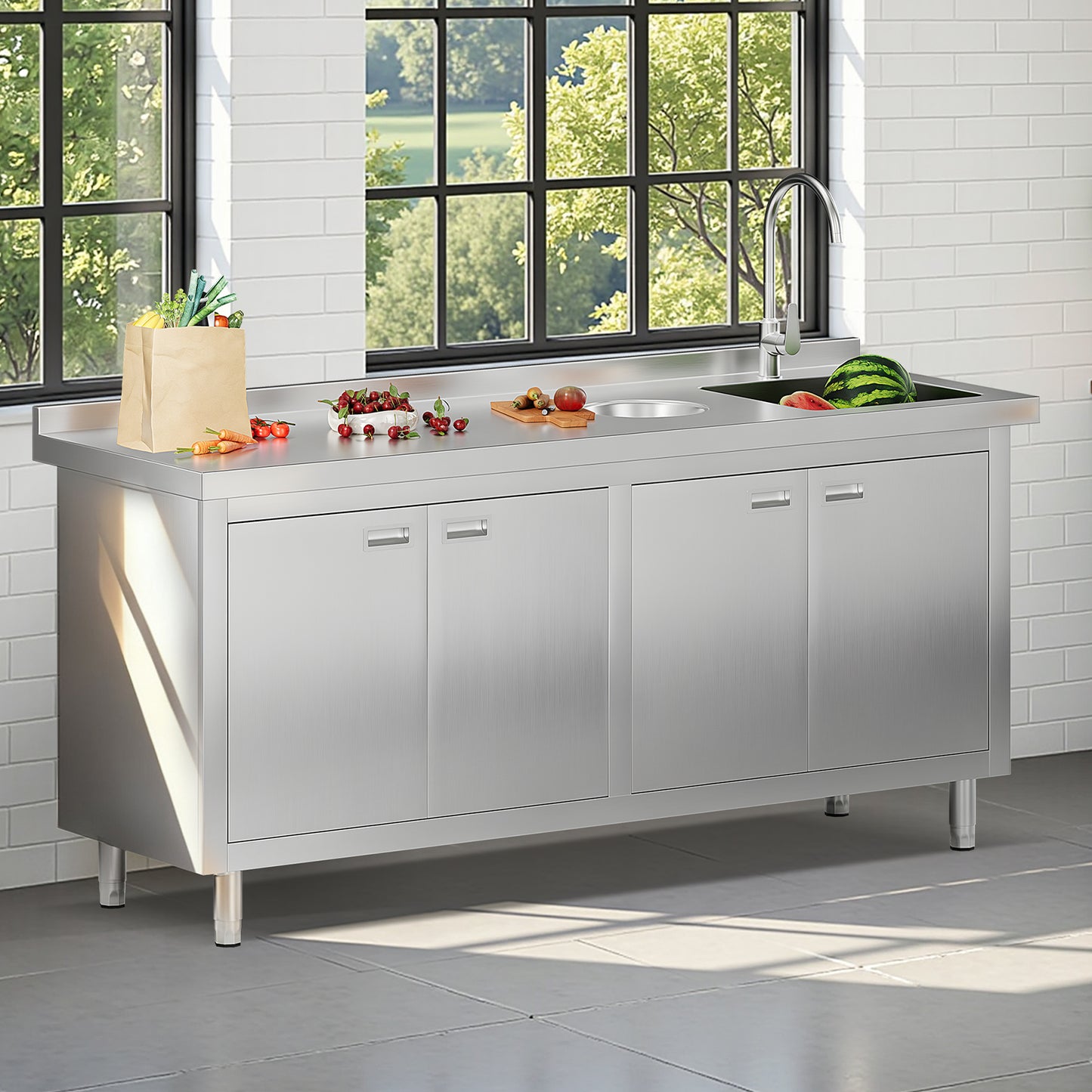 Stainless Steel Sink Cabinet Amerlife