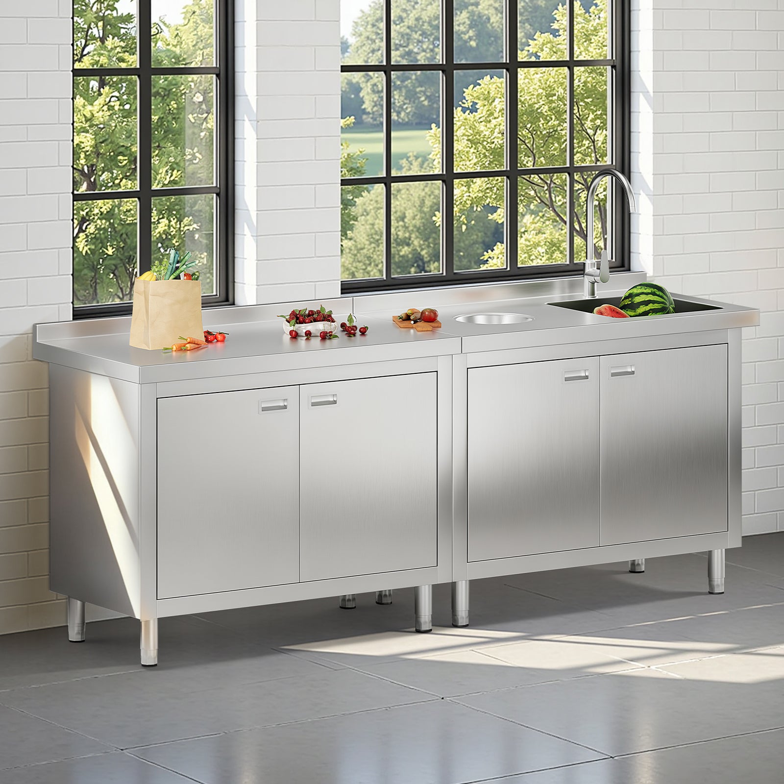 Stainless Steel Sink Cabinet Amerlife