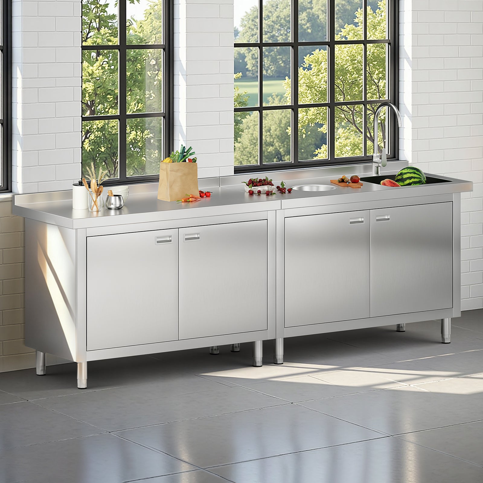 Stainless Steel Sink Cabinet Amerlife