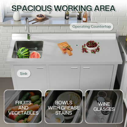 Stainless Steel Sink Cabinet Amerlife