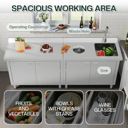 Stainless Steel Sink Cabinet Amerlife