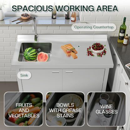 Stainless Steel Sink Cabinet Amerlife