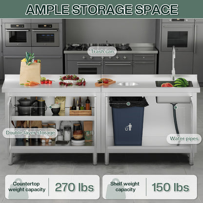 Stainless Steel Sink Cabinet Amerlife