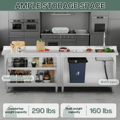 Stainless Steel Sink Cabinet Amerlife