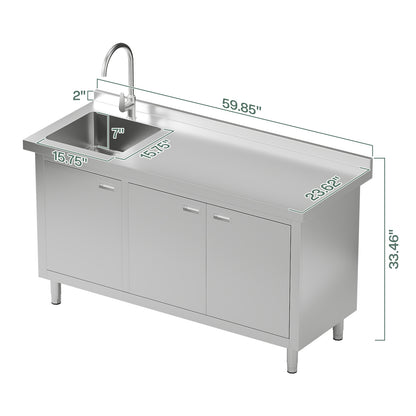 Stainless Steel Sink Cabinet Amerlife