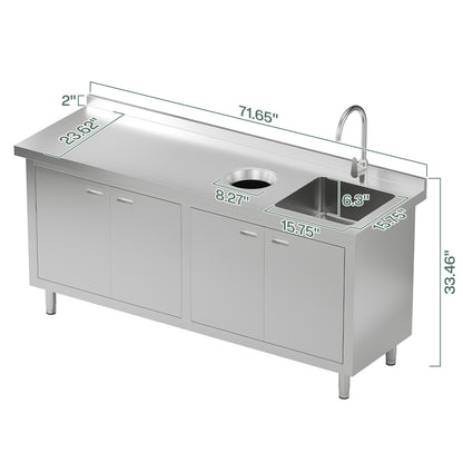 Stainless Steel Sink Cabinet Amerlife
