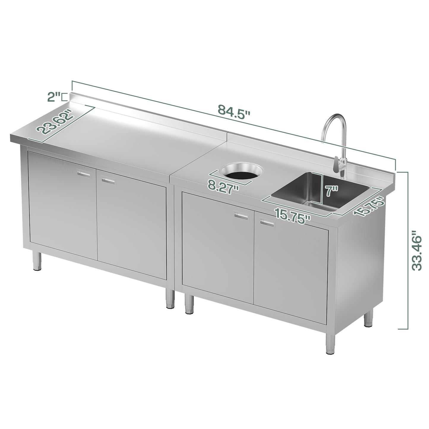 Stainless Steel Sink Cabinet Amerlife