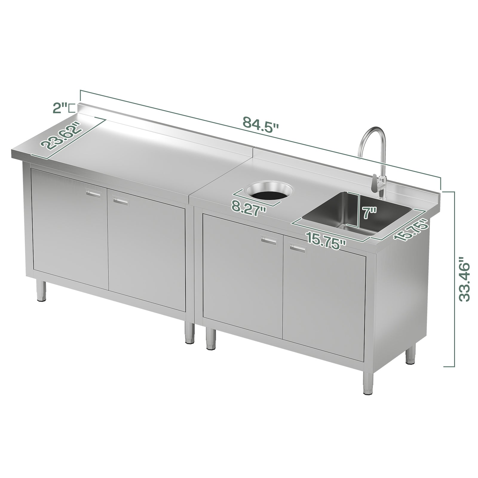 Stainless Steel Sink Cabinet Amerlife