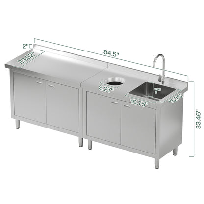 Stainless Steel Sink Cabinet Amerlife