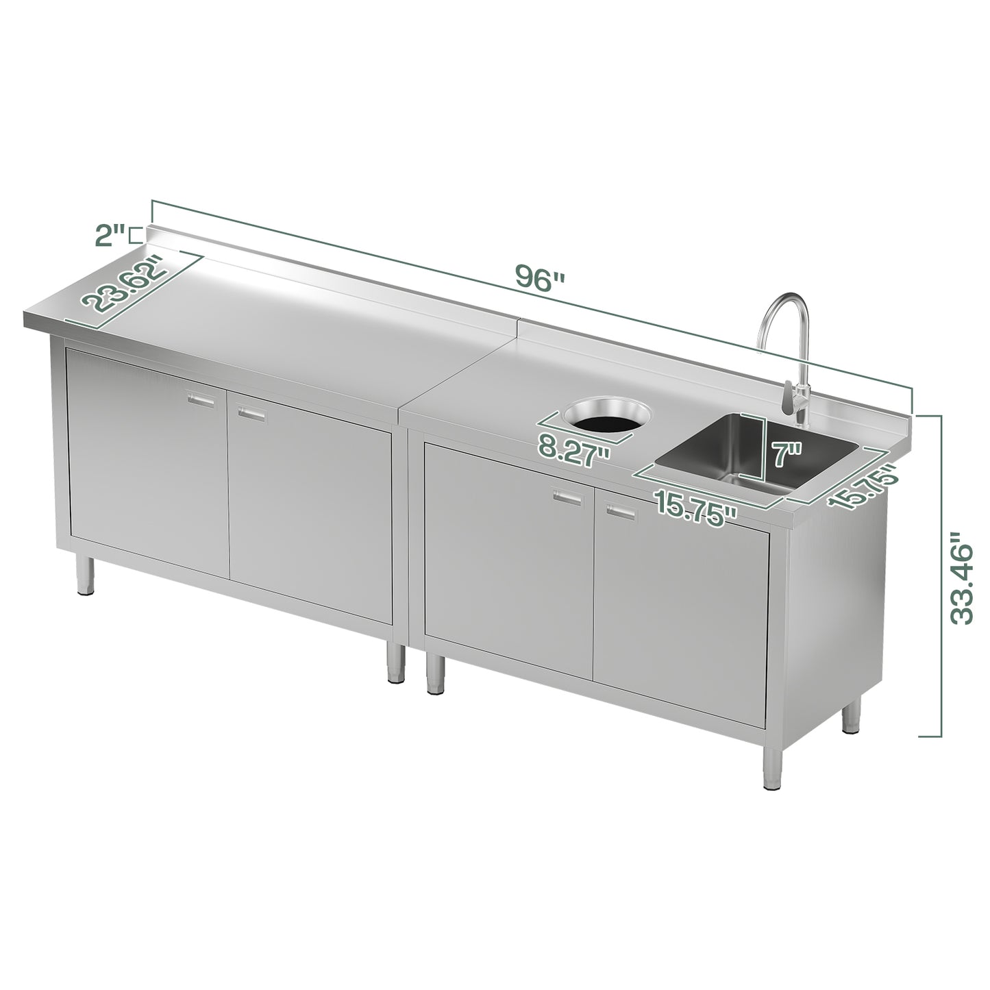 Stainless Steel Sink Cabinet Amerlife