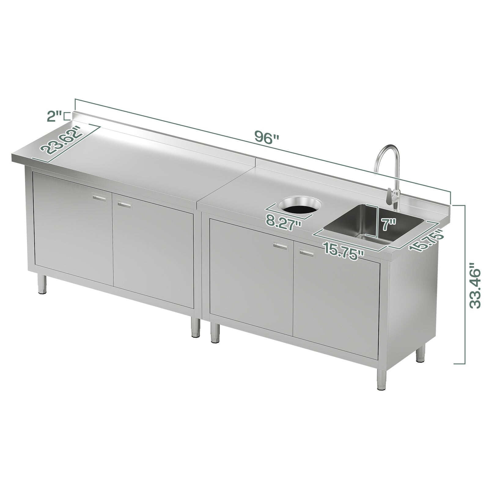 Stainless Steel Sink Cabinet Amerlife
