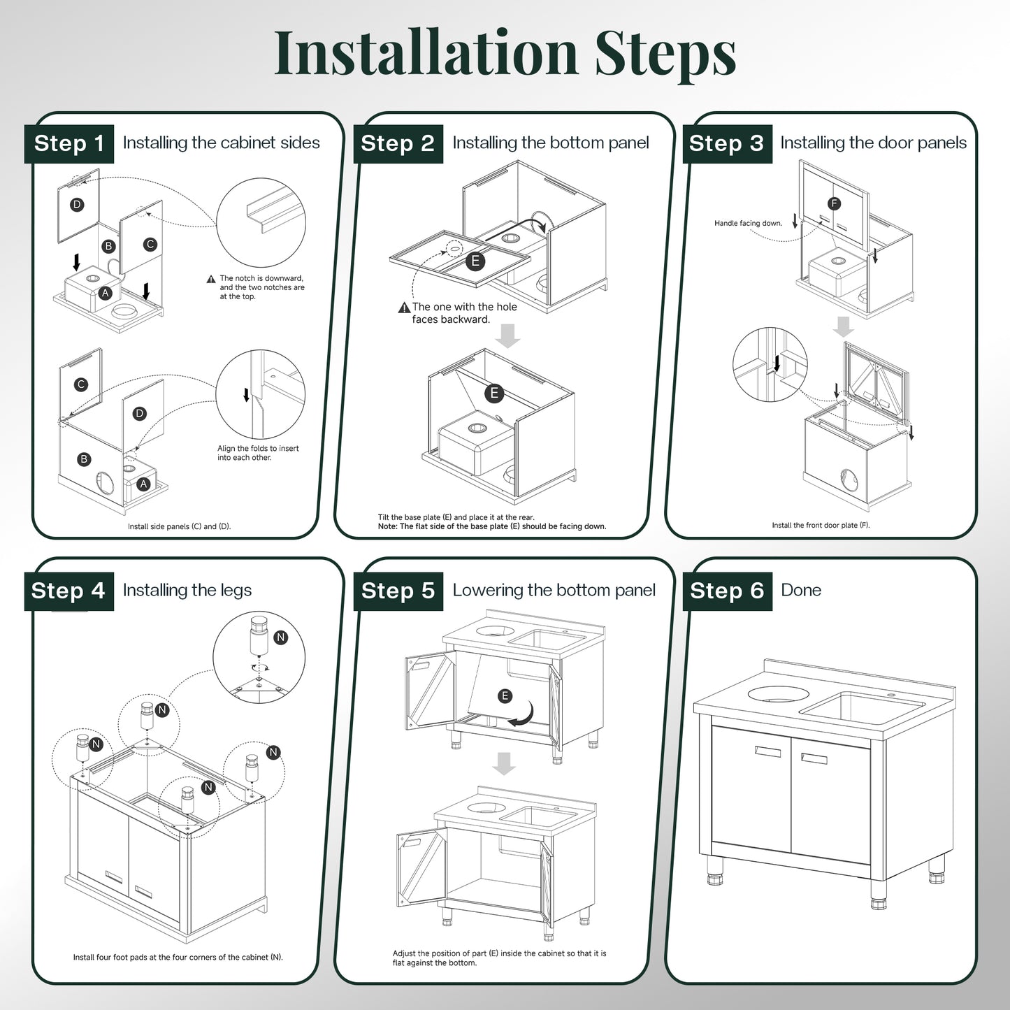 Stainless Steel Work Cabinet Amerlife 