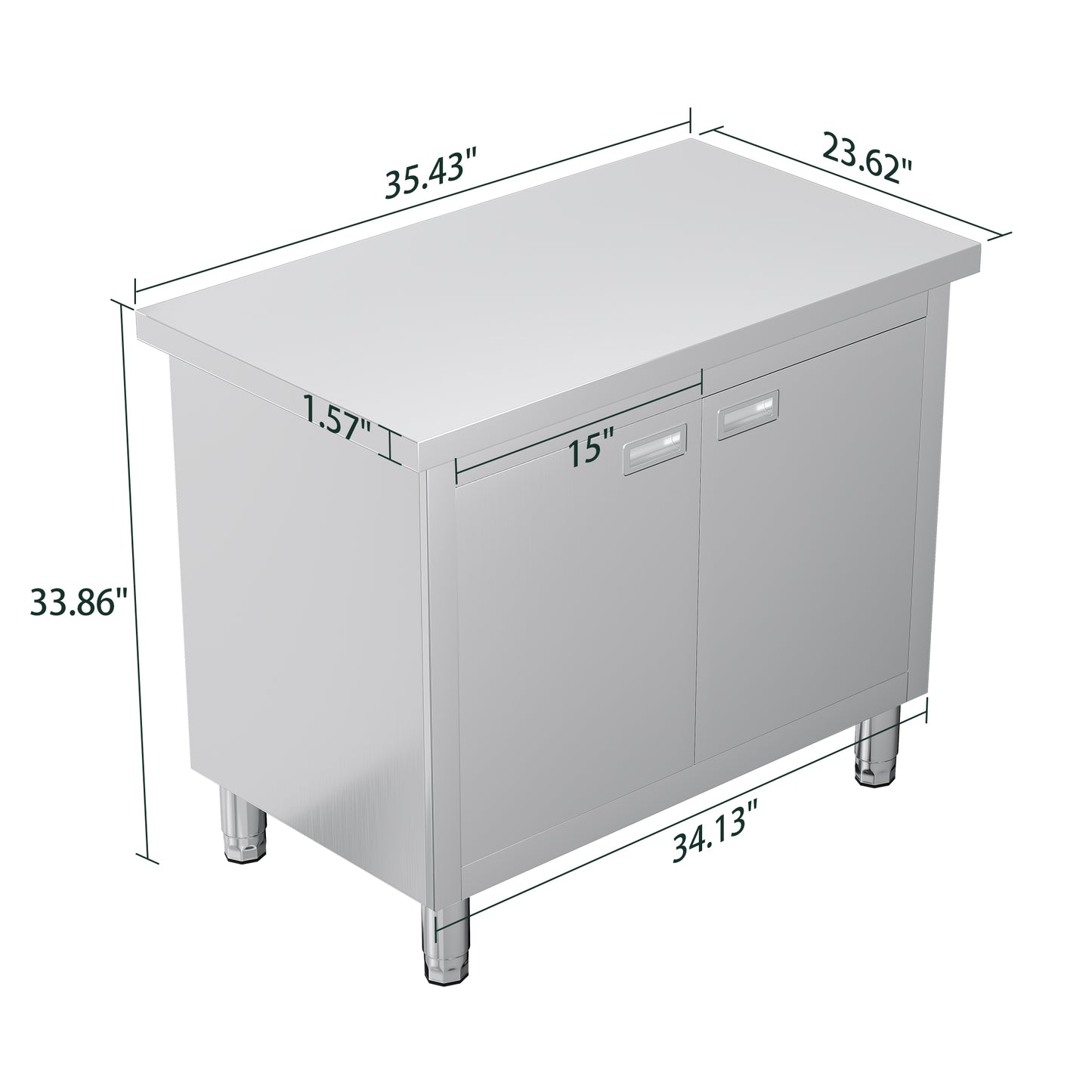 Stainless Steel Work Cabinet Amerlife 