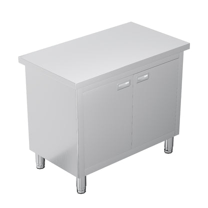 Stainless Steel Work Cabinet Amerlife 24" x 36" x 34" - Work Table with Cabinet