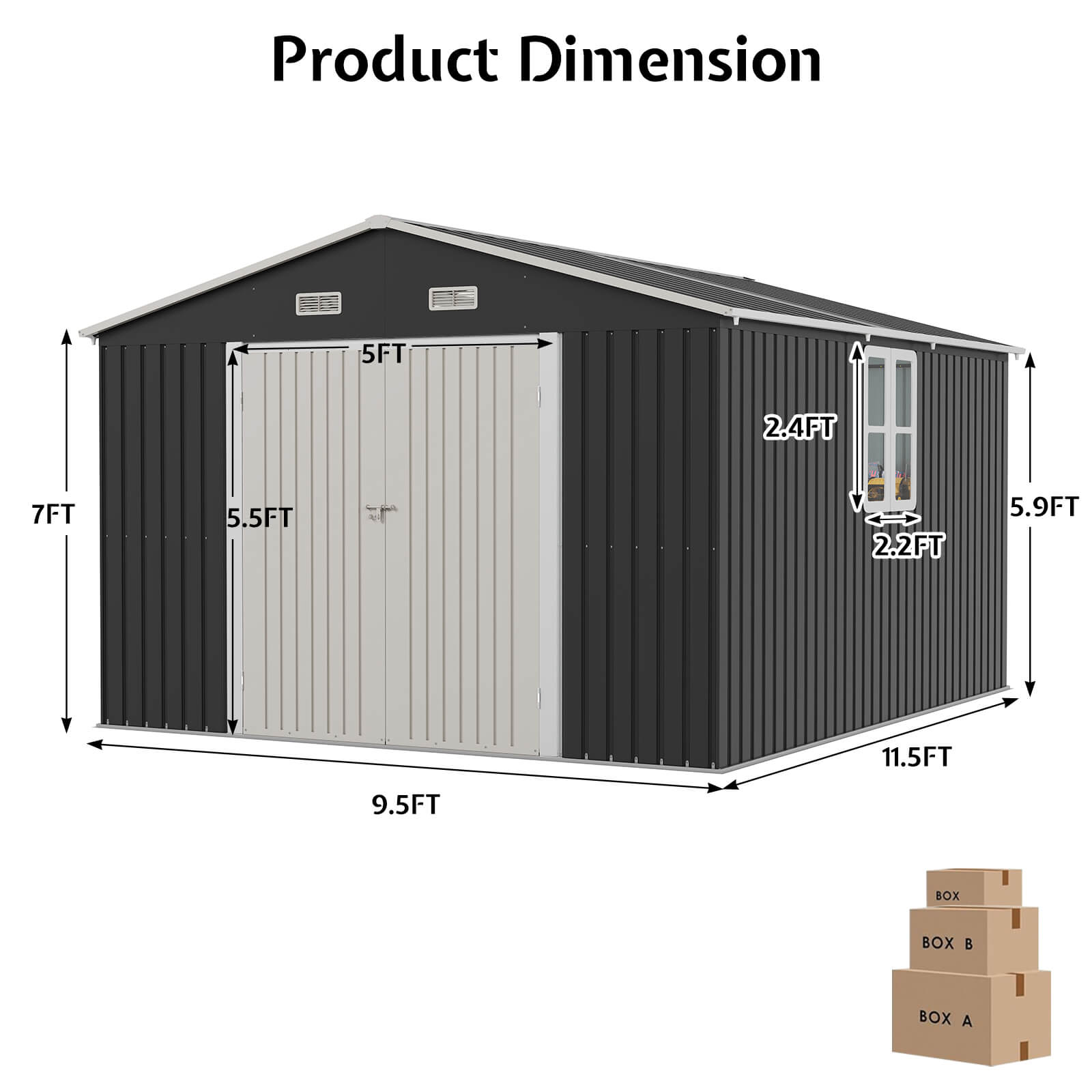 Veltrix Storage Shed - Amerlife