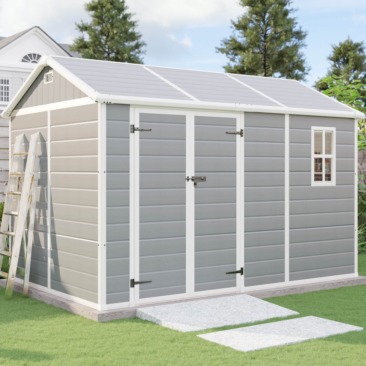 Storix Storage Shed with Floor-10.5x7.6x7.5 FT